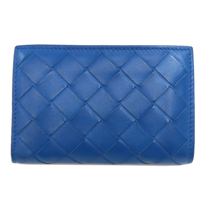 Bottegaveneta Coin Case Leather Blue Tech Rubber Women