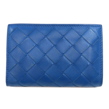 Bottegaveneta Coin Case Leather Blue Tech Rubber Women