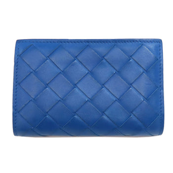 Bottegaveneta Coin Case Leather Blue Tech Rubber Women
