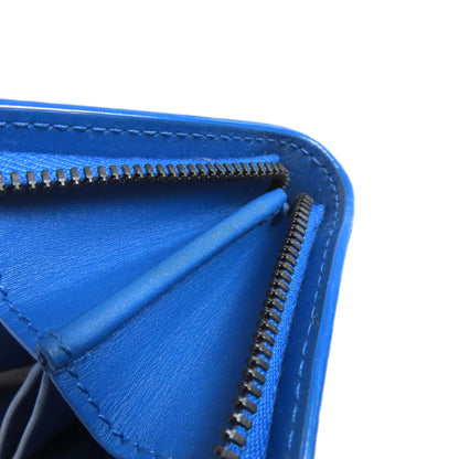 Bottegaveneta Coin Case Leather Blue Tech Rubber Women