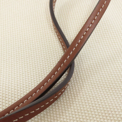 Burberry Shoulder Bag Canvas Beige Pochette Women