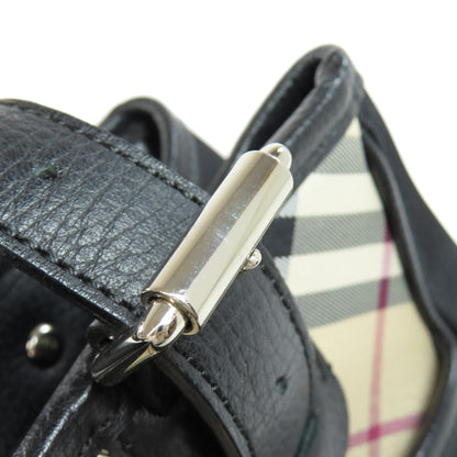 Burberry Tote Bag Nylon Black Nova Check Women