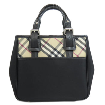 Burberry Tote Bag Nylon Black Nova Check Women