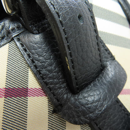 Burberry Tote Bag Nylon Black Nova Check Women
