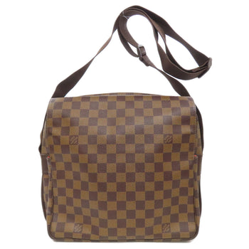 Louis Vuitton Shoulder Bag M45255 Damier Canvas Brown Naviglio Mens(Unisex)