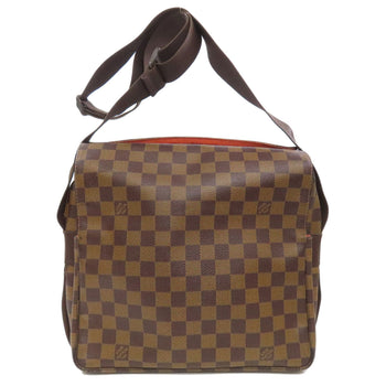 Louis Vuitton Shoulder Bag M45255 Damier Canvas Brown Naviglio Mens(Unisex)