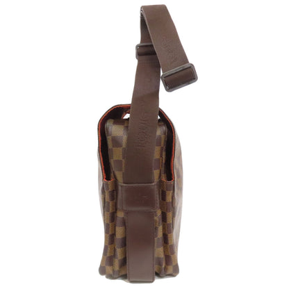 Louis Vuitton Shoulder Bag M45255 Damier Canvas Brown Naviglio Mens(Unisex)