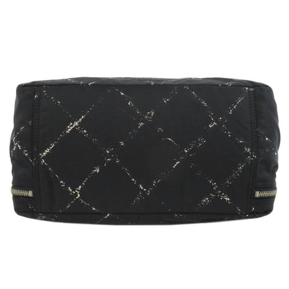 Chanel Handbag Nylon Black Travel Line Women