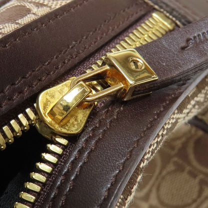 Salvatore Ferragamo Handbag Canvas Brown Gancinipattern