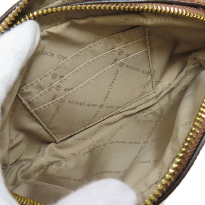 Michael Kors Shoulder Bag Leather Brown Logo