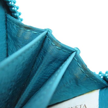 Bottegaveneta Coin Case Rubber Turquoise Intrecciato Women