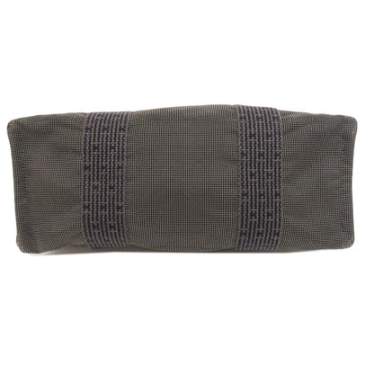Hermes Backpack Canvas Gray Her Line Ad Mm Women