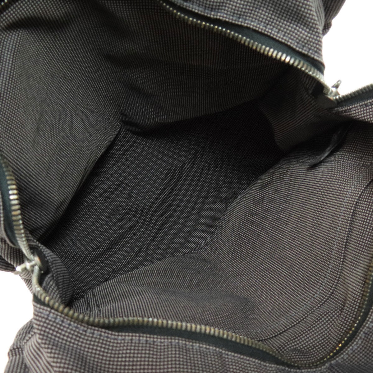 Hermes Backpack Canvas Gray Her Line Ad Mm Women