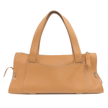 Todfs Handbag Leather Brown Logo Women