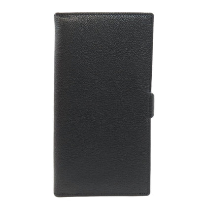 Bvlgari Long Wallet Purse Leather Black Bulgari Bulgari Women