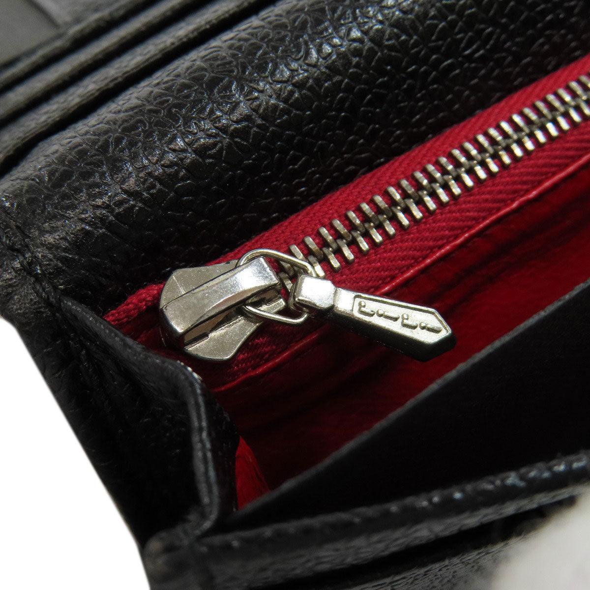 Bvlgari Long Wallet Purse Leather Black Bulgari Bulgari Women