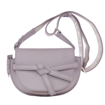 Loewe Shoulder Bag Calfskin Gray Gate Dual Women