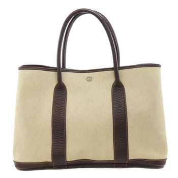 Hermes Tote Bag Tower Ash Beige Garden Party Pm Silvermetal