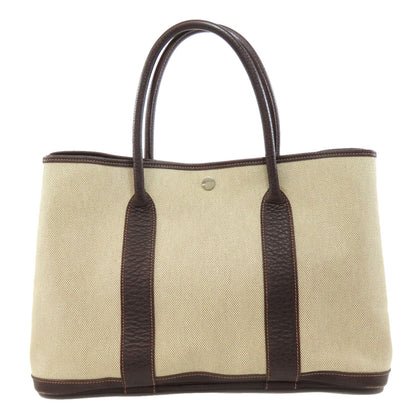 Hermes Tote Bag Tower Ash Beige Garden Party Pm Silvermetal