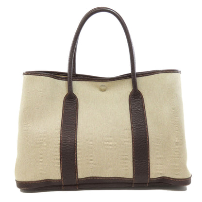 Hermes Tote Bag Tower Ash Beige Garden Party Pm Silvermetal
