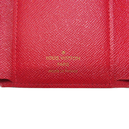 Louis Vuitton Bifold Wallet N41659 Damier Canvas Brown Portefeuille Victorine Women