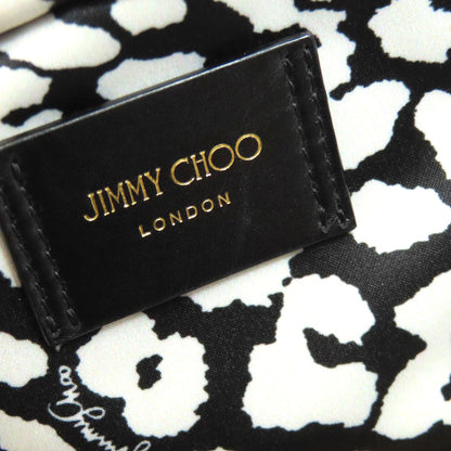 Jimmy Choo Backpack Nylon Black Dalmatian Pattern Women
