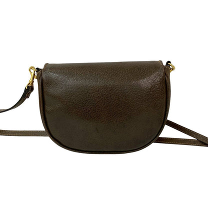 Gucci Shoulder Bag Leather Brown Sherry Line