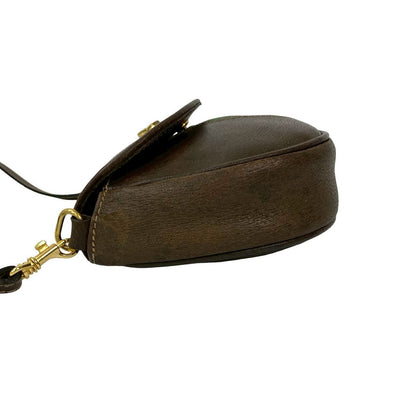 Gucci Shoulder Bag Leather Brown Sherry Line