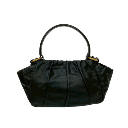 Prada Shoulder Bag Leather Black