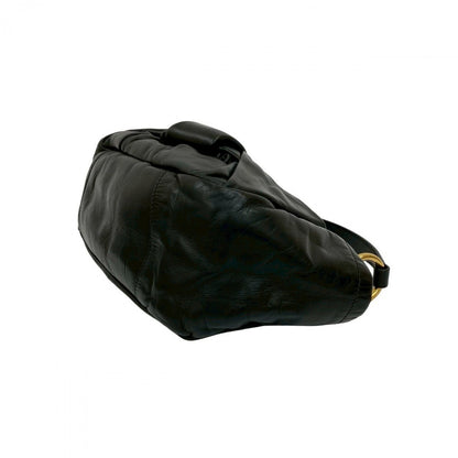 Prada Shoulder Bag Leather Black
