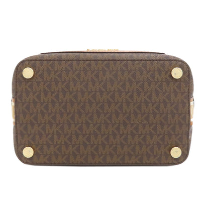 Michael Kors Handbag Pvc Brown Mk Signature 2Way