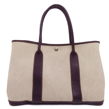 Hermes Tote Bag Tower Ash Beige Garden Party Pm Silvermetal