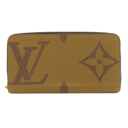 Louis Vuitton Long Wallet Purse M69353 Giant Monogram Canvas Brown Zippy Wallet Women