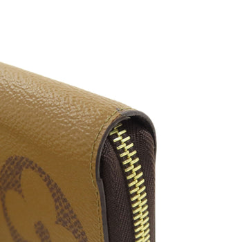 Louis Vuitton Long Wallet Purse M69353 Giant Monogram Canvas Brown Zippy Wallet Women