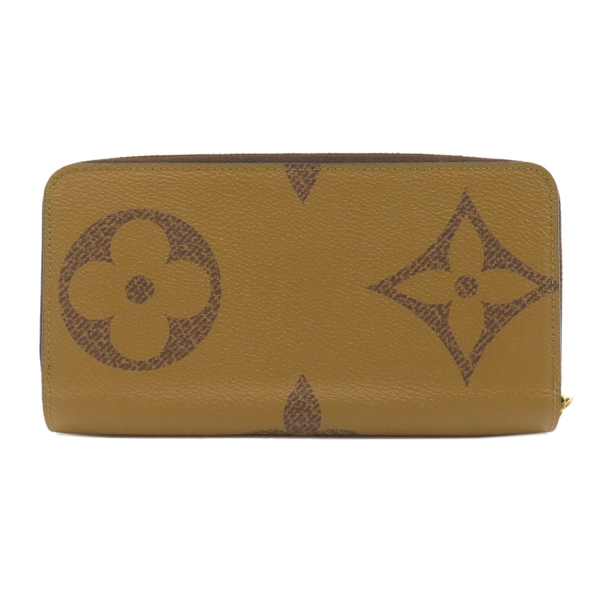 Louis Vuitton Long Wallet Purse M69353 Giant Monogram Canvas Brown Zippy Wallet Women