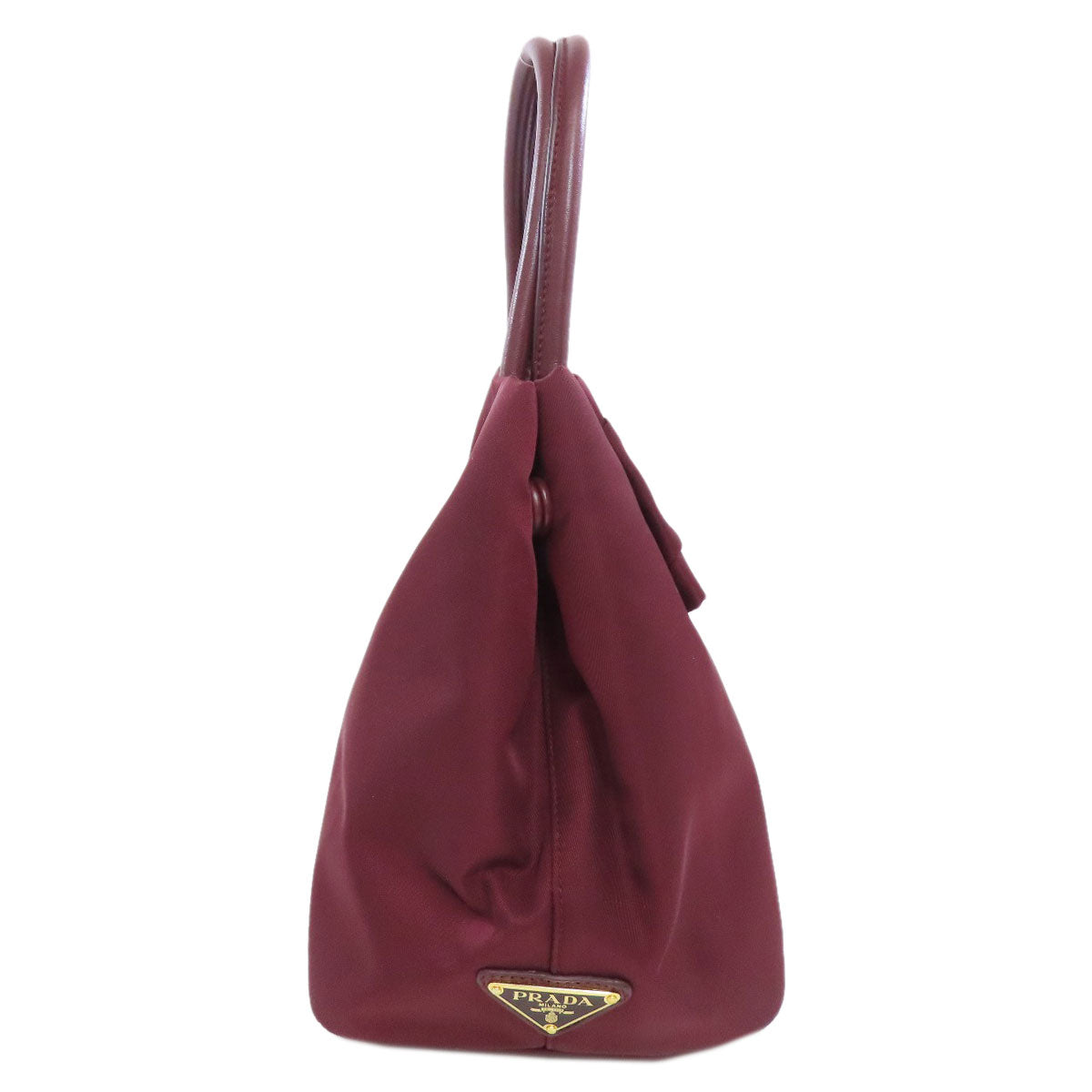 Prada Handbag 1Bg068 Nylon Red Ribbon Motif 2Way Women