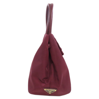 Prada Handbag 1Bg068 Nylon Red Ribbon Motif 2Way Women