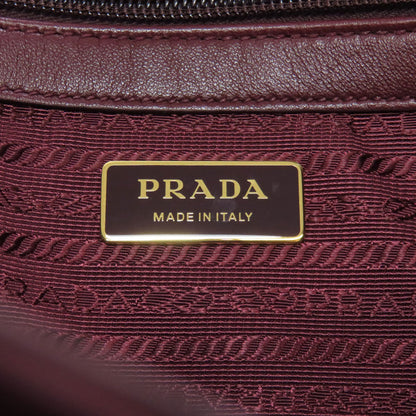 Prada Handbag 1Bg068 Nylon Red Ribbon Motif 2Way Women