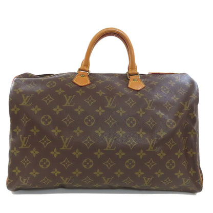 Louis Vuitton Boston Duffel Bag M41522 Monogram Canvas Brown Speedy 40 Women