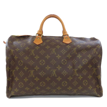 Louis Vuitton Boston Duffel Bag M41522 Monogram Canvas Brown Speedy 40 Women