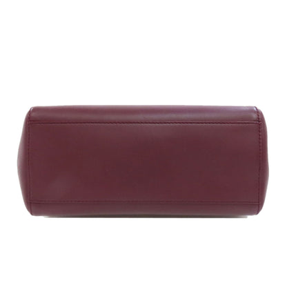 Cartier Handbag Leather Red 2Way Women