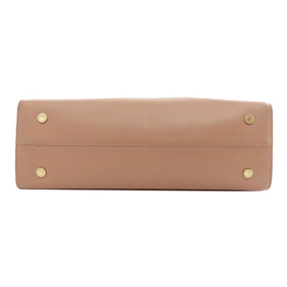 Bvlgari Tote Bag Leather Beige 2Way