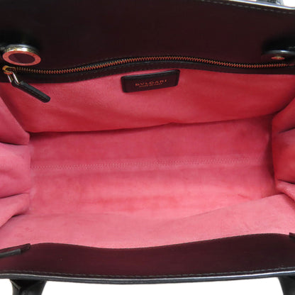 Bvlgari Tote Bag Leather Beige 2Way