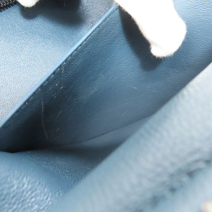 Celine Handbag Leather Navy Trapeze 2Way Women
