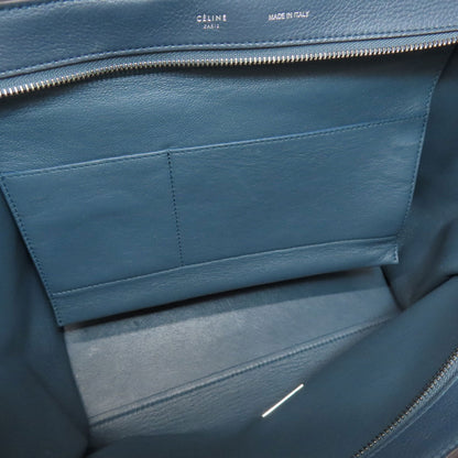 Celine Handbag Leather Navy Trapeze 2Way Women