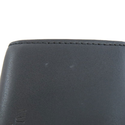 Valentino Bifold Wallet Leather Black Logo Tri-Fold Wallet Women