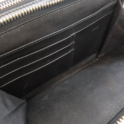 Christian Dior Shoulder Bag Leather Black Trotter Pattern Women