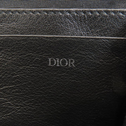 Christian Dior Shoulder Bag Leather Black Trotter Pattern Women
