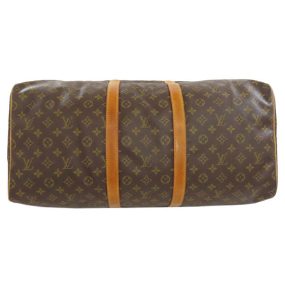 Louis Vuitton Boston Duffel Bag M41424 Monogram Canvas Brown Keepall 55 Mens(Unisex)
