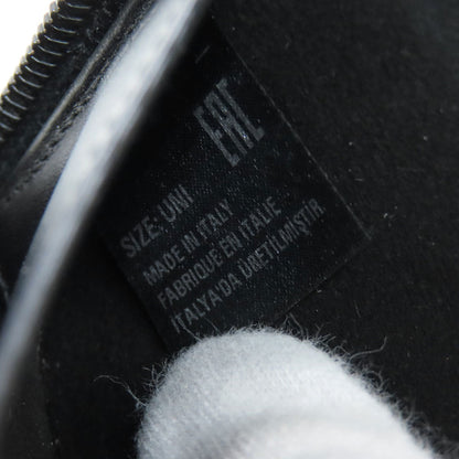 Maison Margiela Long Wallet Purse Leather Black Logo Women